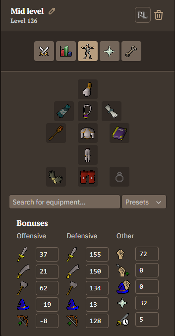 Mid level gear